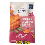 [Natural Balance] 貓用 L.I.D.肉食系 - 三文魚成貓乾糧 Grain Free Salmon & Green Pea 10lb