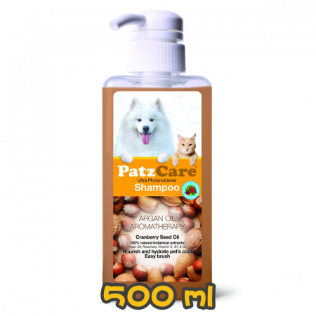 [PatzCare] 犬貓用 紅莓精華堅果油香薰潔毛液 Ultra Phytonutrients Shampoo(ARGAN OIL AROMATHERAPY)-500ml