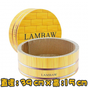 [LAM BAW] 木桶形木紋瓦通紙貓抓窩 Wooden barrel-shaped wood grain paper cat scratching nest