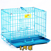 1.5呎-雙門包膠摺籠 Double Door Plastic Coating Folding Cage