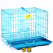 2呎-雙門包膠摺籠 Double door plastic coating folding cage