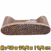 豹紋梳化型貓抓板-S(附貓草)  Leopard print comb type cat scratcher