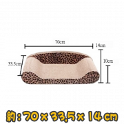 豹紋梳化型貓抓板-XL(附貓草)  Leopard print comb type cat scratcher