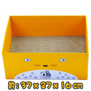 [LAM BAW] 紙盒型瓦通紙貓抓扳 Carton-shaped paper cat scratcher