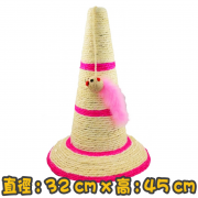 路障麻繩三角錐貓抓柱 Roadblock hemp rope triangle cone cat scratch pillar