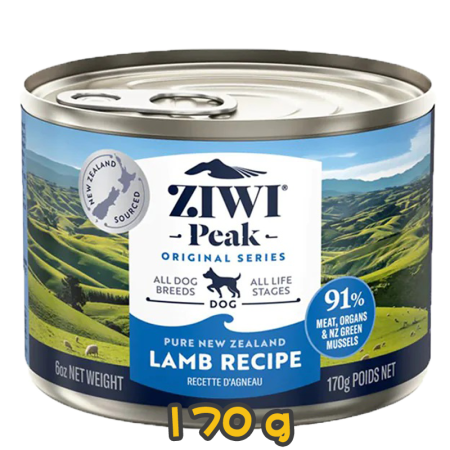 [ZIWI Peak 巔峰] 犬用 NEW ZEALAND LAMB RECIPE 紐西蘭羊肉配方全犬罐頭 170g