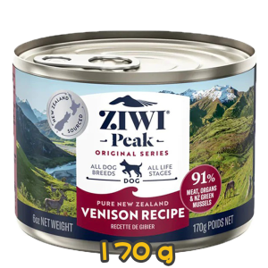 [ZIWI Peak 巔峰] 犬用 NEW ZEALAND VENISON RECIPE 紐西蘭鹿肉配方全犬罐頭 170g