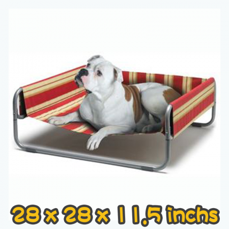 [Lazy Pet] 50磅以下犬用 支架帆布床(條紋) Bracket canvas bed (For pets up to 50 lbs)