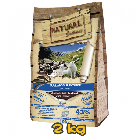 [NATURAL Greatness] 犬用 天然無穀物三文魚配方超小型犬狗乾糧 Salmon Recipe Mini dog 2kg 