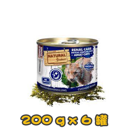 [NATURAL Greatness] 貓用 雞肉及牛肉腎臟處方配方主食貓罐頭 全貓濕糧 Renal Care Canned Cat Food 200g x6罐