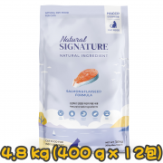 [Natural SIGNATURE] 貓用 三文魚有機亞麻籽抗敏全貓糧 Salmon And Flaxseed Formula 4.8kg (400g x12包) 