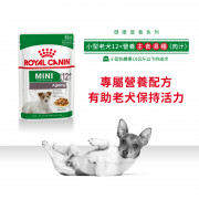 [ROYAL CANIN 法國皇家] 犬用 Mini Ageing 12+ (Gravy) 小型老犬12+營養主食濕糧（肉汁）鋁袋濕糧 85g x12包