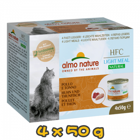 [almo nature] 貓用 HFC 健怡貓罐頭吞拿魚雞肉 全貓濕糧 Tuna & Chicken Flavour 50g x 4