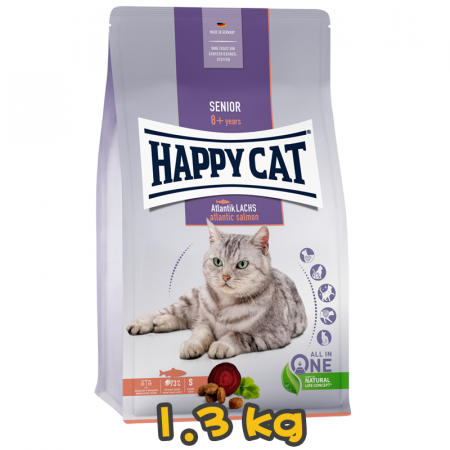 [清貨] [HAPPY CAT] 貓用 高齡貓配方老貓乾糧 Supreme Adult Best Age 8+ Senior 1.3kg