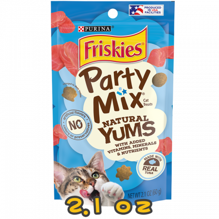 [PartyMix] 吞拿魚味鬆脆粒貓小食 Natural Yums Tuna Cat Treats -2.1oz