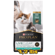 [PURINA] 貓用 PRO PLAN 舒敏系列 幼貓配方雞肉乾糧 LIVECLEAR KITTEN 3.2lb