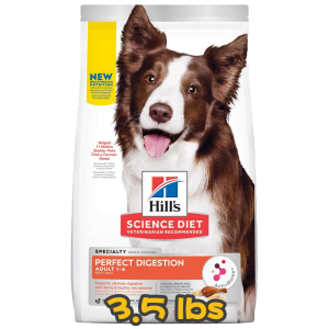 [Hill's 希爾思] 犬用 Science Diet® ADULT PERFECT DIGESTION CHICKEN RECIPE 1歲或以上完美消化成犬乾糧 3.5lbs (雞肉糙米及全燕麥) 
