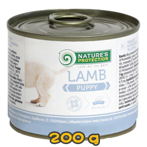 [NATURE'S PROTECTION 保然] 犬用 PUPPY LAMB 1歲或以下羊肉主食罐幼犬罐頭 200g (羊肉味)