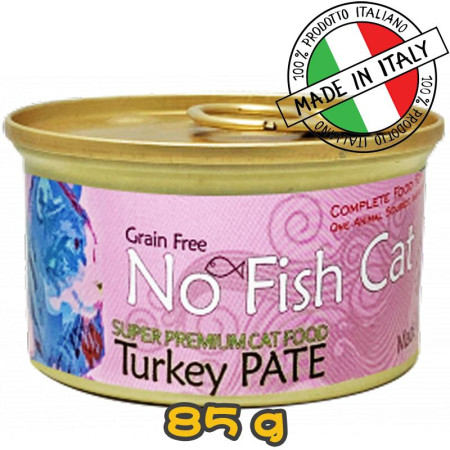 [PETSAY-NO FISH CAT] 貓用 無穀物單一蛋白鮮火雞肉醬配方全貓罐頭 Turkey Pate -85g
