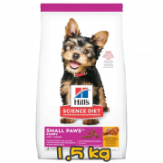 [Hill's 希爾思] 犬用 Science Diet® PUPPY <1 SMALL PAWS CHICKEN MEAL, BARLEY & BROWN RICE RECIPE 1歲或以下小型犬專用小型幼犬乾糧 1.5kg (雞肉,大麥&糙米味)