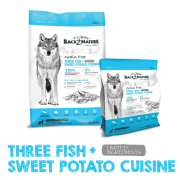 [BACK2NATURE] 犬用 無穀物3魚(鱈,青鱈,鰈魚)甘薯全犬糧 Three Fish & Sweet Potato Cuisine Dog Dry Food 1.8kg