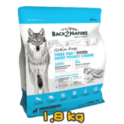 [BACK2NATURE] 犬用 無穀物3魚(鱈,青鱈,鰈魚)甘薯全犬糧 Three Fish & Sweet Potato Cuisine Dog Dry Food 1.8kg