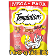 [偉嘉Temptations] 雞,三文魚,芝士三重奏夾心酥貓小食 MixUps Chicken,Salmon,Cheddar Cheese Flavors -160g (超量裝)