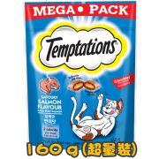 [偉嘉Temptations] 三文魚味夾心酥貓小食 Savory Salmon Flavor -160g (超量裝)