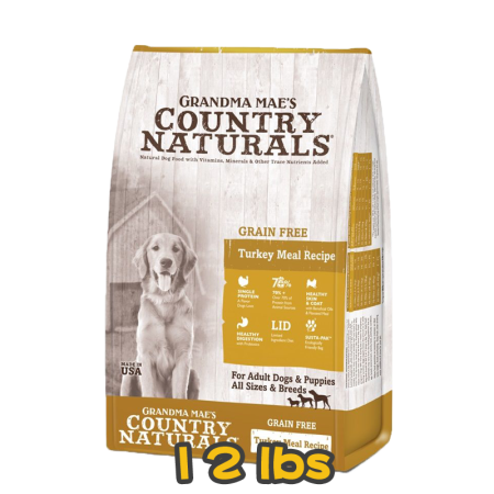 [COUNTRY NATURALS] 犬用 無穀物火雞防敏精簡配方全犬乾糧 Grain Free Turkey Meal Recipe 12lbs