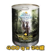 [ALPS NATURAL PURENESS] 犬用 豬肉味全犬濕糧 Whole Earth Pork Recipe Pate Dog Wet Food 400g x24罐