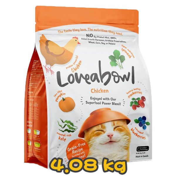 [Loveabowl] 貓用 無穀物走地雞肉配方全貓乾糧 Grain Free Chicken Recipe 4.08kg