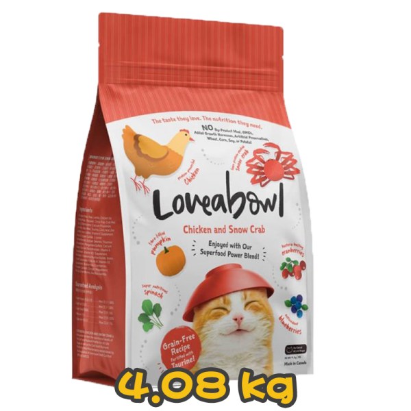 [Loveabowl] 貓用 無穀物雪蟹雞肉海陸配方全貓乾糧 Grain Free Chicken & Snow Crab Recipe 4.08kg