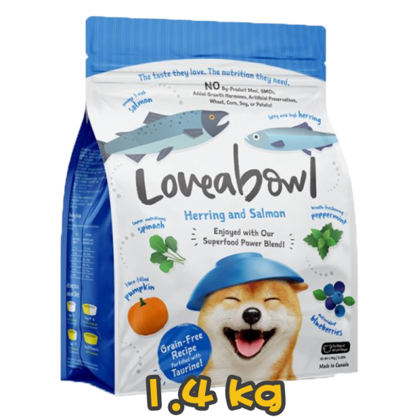 [Loveabowl] 犬用 無穀物希靈魚三文魚海洋配方全犬乾糧 Grain Free Herring & Salmon Recipe 1.4kg
