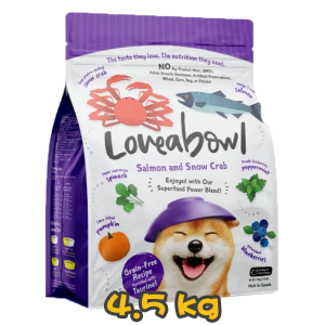 [Loveabowl] 犬用 無穀物雪蟹三文魚海鮮配方全犬乾糧 Grain Free Salmon & Snow Crab Recipe 4.5kg