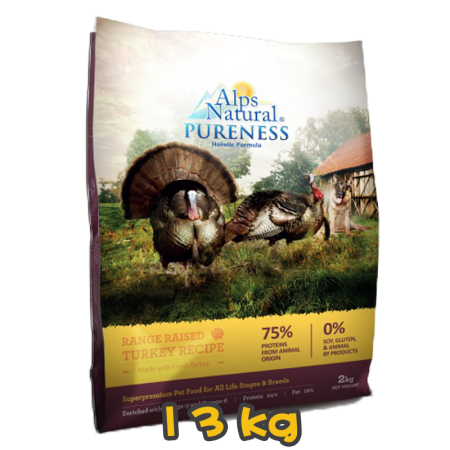 [ALPS NATURAL PURENESS] 犬用 火雞味全犬乾糧 Turkey Recipe Dog Dry Food 13kg
