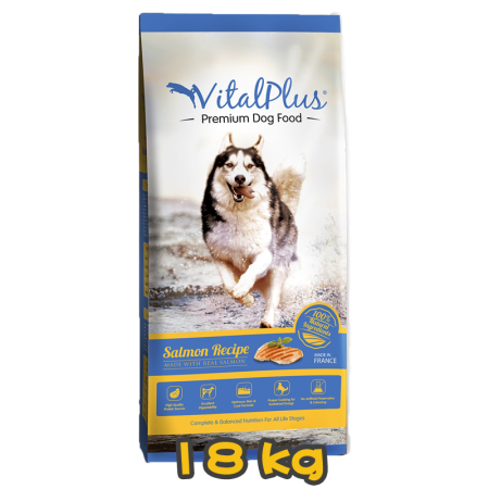 [VitalPlus Premium] 犬用 三文魚味全犬乾糧 Salmon Recipe Dog Dry Food 18kg