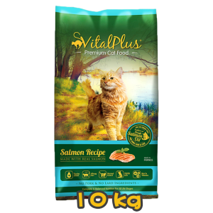 [VitalPlus Premium] 貓用 三文魚味全貓乾糧 Salmon Recipe Cat Dry Food 10kg