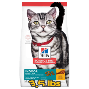 [Hill's 希爾思] 貓用 Science Diet® ADULT 1-6 INDOOR CHICKEN RECIPE 1至6歲室內成貓乾糧 3.5lbs (雞肉味)