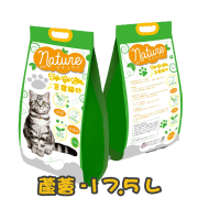 [Nature] 天然豆腐貓砂 (蘆薈/綠茶/水蜜桃/蘋果) Natural Tofu Cat Litter -17.5L