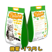 [Nature] 天然豆腐貓砂 (蘆薈/綠茶/水蜜桃/蘋果) Natural Tofu Cat Litter -17.5L