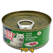 [清貨] [Tasty Prize 滋味賞] 貓用 吞拿魚鯖魚果凍配方 全貓濕糧 Tuna With Mackerel Jelly 70g