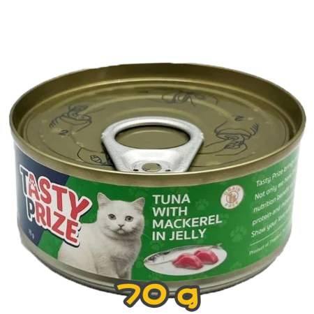 [清貨] [Tasty Prize 滋味賞] 貓用 吞拿魚鯖魚果凍配方 全貓濕糧 Tuna With Mackerel Jelly 70g
