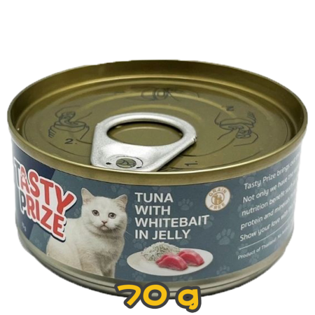 [Tasty Prize 滋味賞] 貓用 吞拿魚白飯魚果凍配方 全貓濕糧 Tuna With Whitebait Jelly 70g