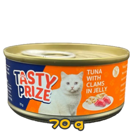 [Tasty Prize 滋味賞] 貓用 吞拿魚蜆肉果凍配方 全貓濕糧 Tuna With Clams Jelly 70g