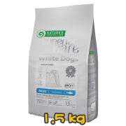 [NATURE'S PROTECTION 保然] 犬用 SUPERIOR CARE White Dogs GRAIN FREE Herring Small Breed 一歲或以上去淚痕美毛配方小型成犬乾糧 1.5kg (鯡魚味) (無穀物)