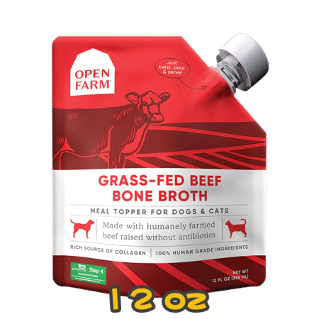 [Open Farm 開心農場] 貓犬用 草飼牛肉熬骨湯配方濕糧 Grass-Fed Beef Bone Broth 12oz