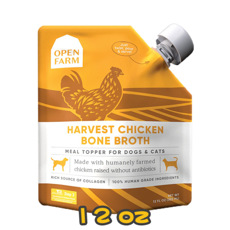 [Open Farm 開心農場] 貓犬用 走地雞熬骨湯配方濕糧 Harvest Chicken Bone Broth 12oz