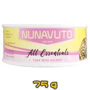 [NUNAVUTO ALL ESSENTIALS] 貓用 濃湯系列主食罐吞拿魚三文魚 全貓濕糧 Tuna With Salmon 75g