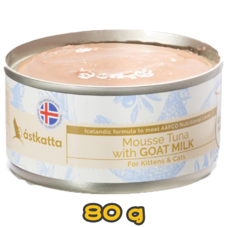 [Astkatta] 貓用 吞拿魚羊奶慕絲主食配方全貓濕糧 Tuna with Goat Milk Mousse Complete Formula Adult Cat Wet Food -80g