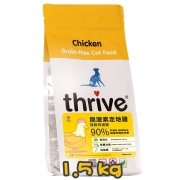 [清貨] [Thrive 脆樂芺] 貓用 Premium Plus 90%鮮雞肉無榖物配方貓乾糧 Premium Plus 90% Chicken Recipe Cat Dry Food -1.5kg